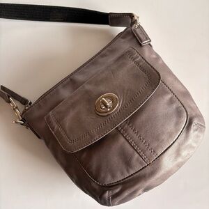 Coach Pewter Crossbody Bag